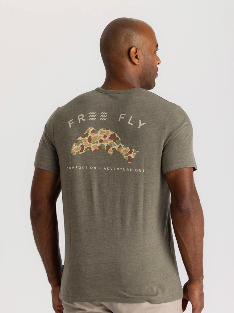 Vintage Camo Redfish Pocket Tee shop-escape-outdoors