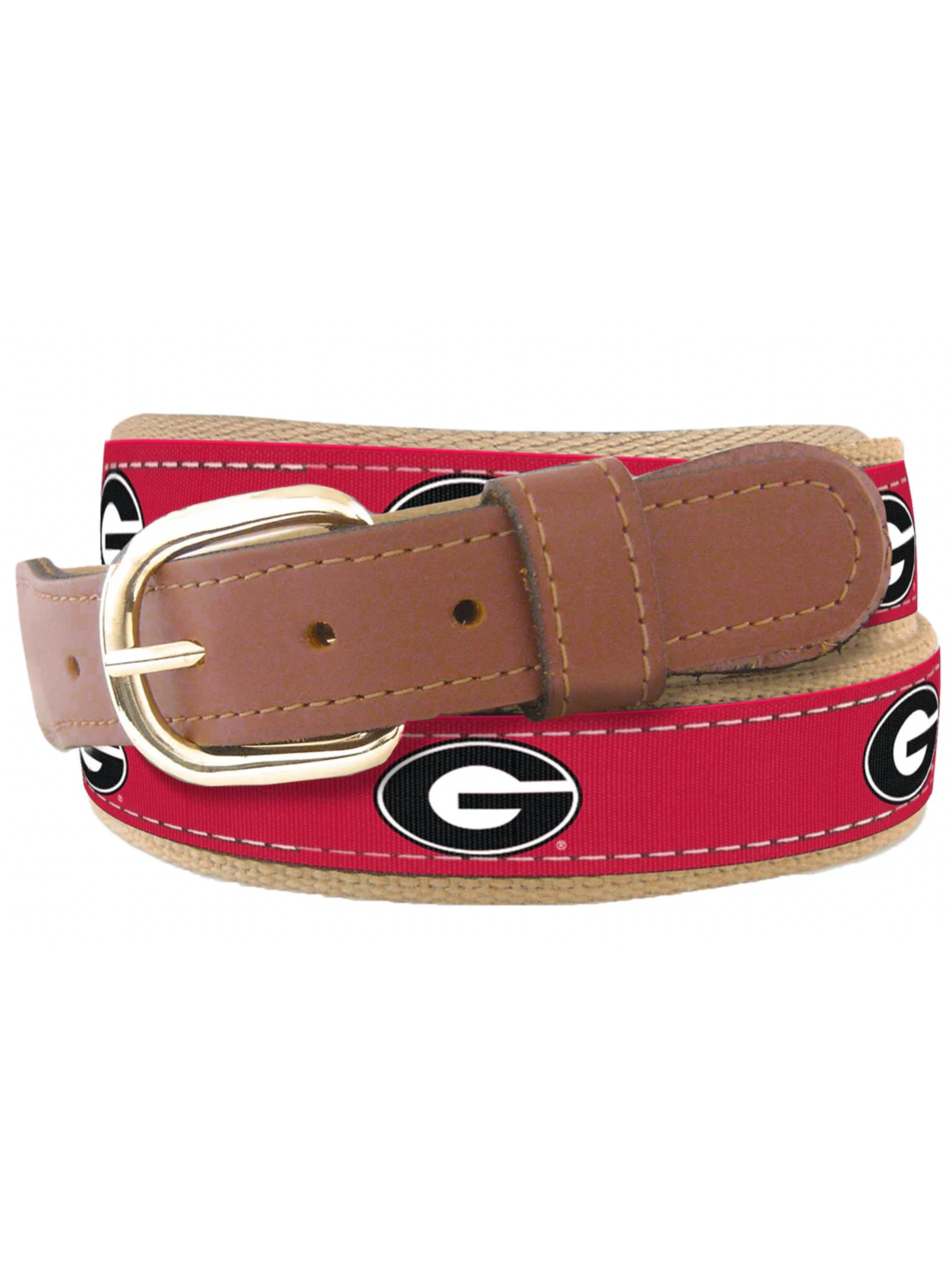 UGA Collegiate Woven Ribbon Belt shop-escape-outdoors