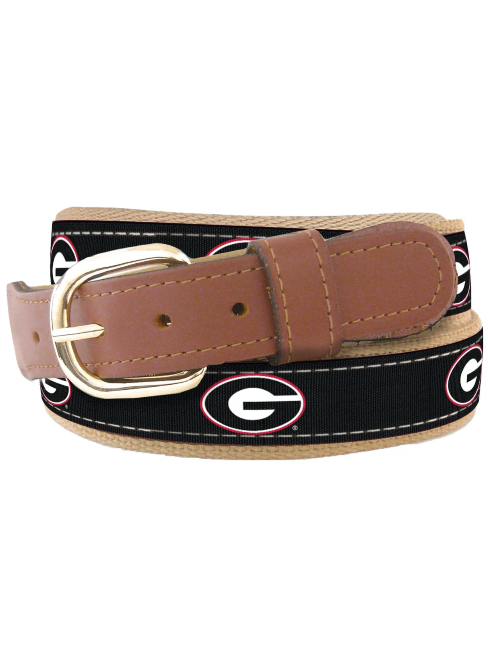 UGA Collegiate Woven Ribbon Belt shop-escape-outdoors