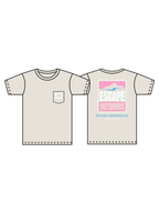 Baby Pink Logo SS Escape Tee shop-escape-outdoors