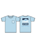 White & Navy Logo SS Escape Tee shop-escape-outdoors