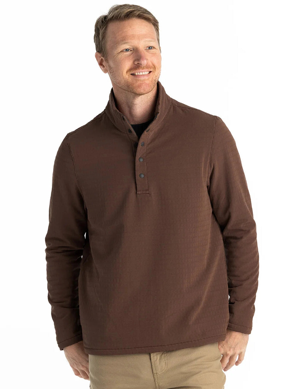 Men's Gridback Fleece Snap Pullover shop-escape-outdoors
