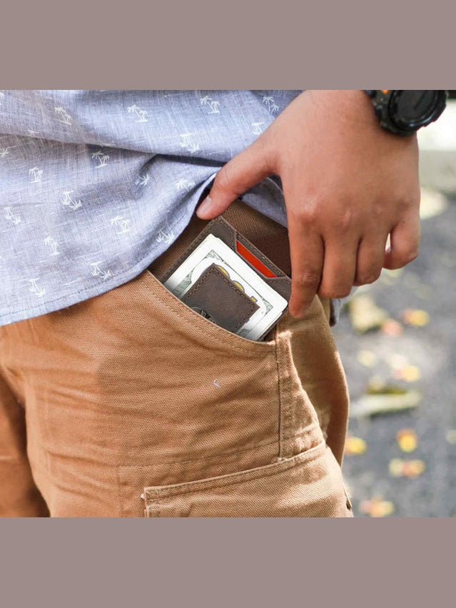 Magnetic Leather Slim Wallet shop-escape-outdoors