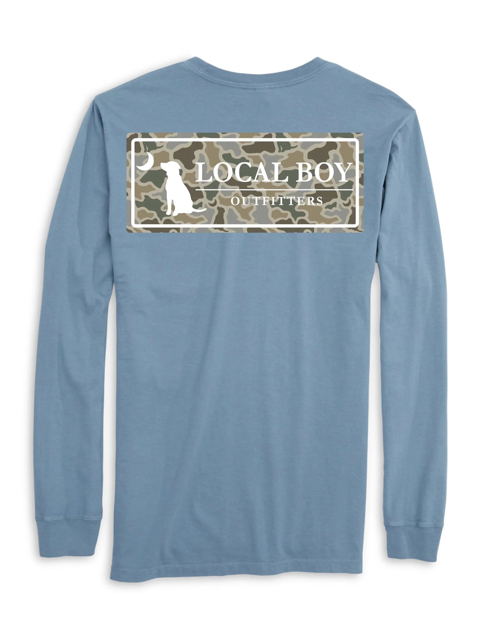 Youth Sand Dog & Moon Camo Plate LS Tee shop-escape-outdoors