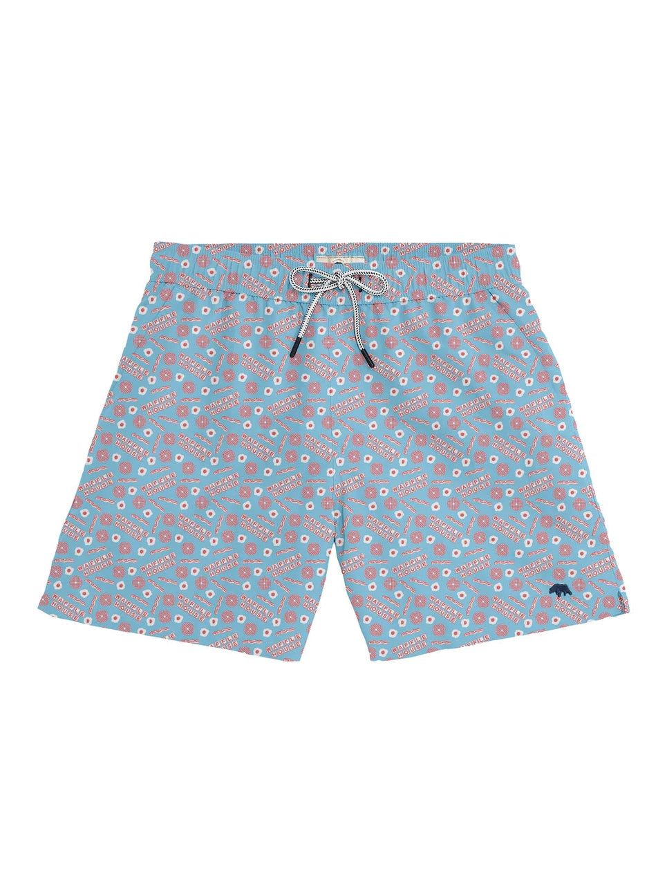 Waffle House Americana Breakfast Swim Trunk - Sky 6" shop-escape-outdoors