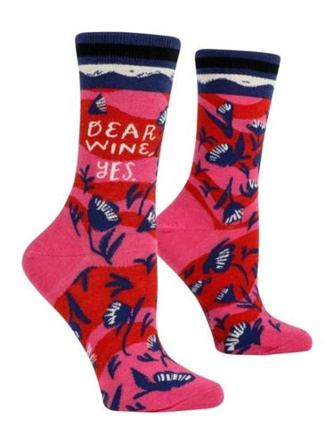 Women's Blue Q Crew Socks shop-escape-outdoors