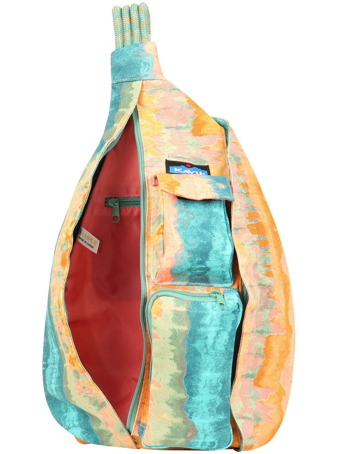 kavu rope bag tobacco - Ocean Imagine yourself hiking through a lush forest Camp Cozy Mini Rope Bag