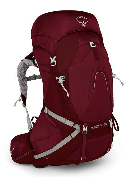 osprey aura bags AG 50 Women's Backpack, Tungsten Grey / XS/S Its AntiGravity suspension system wraps your back and hips in breathable mesh Osprey Aura AG 65 Backpack
