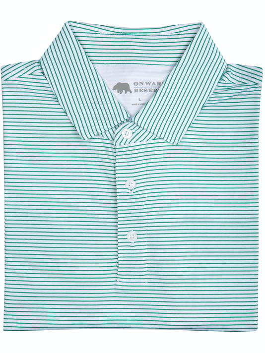 Birdie Stripe Performance Polo shop-escape-outdoors