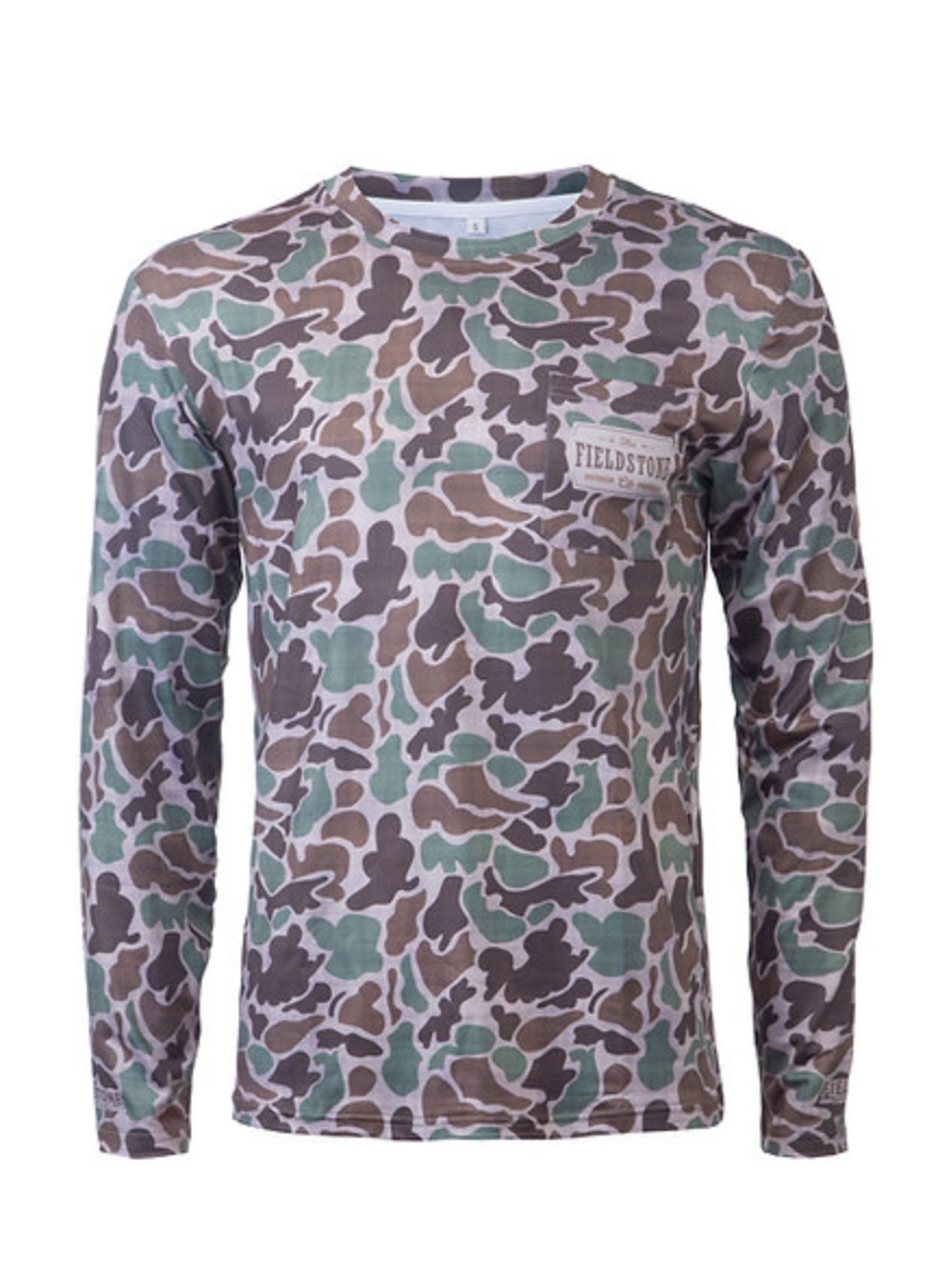 Youth Dry Fit Pocketed Long Sleeve Camo Tee shop-escape-outdoors
