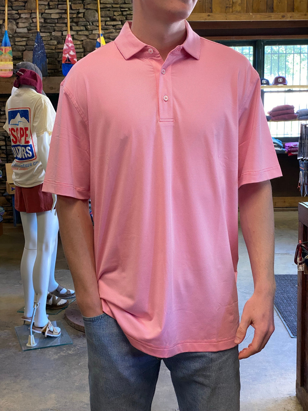 Hairline Stripe Performance Polo shop-escape-outdoors