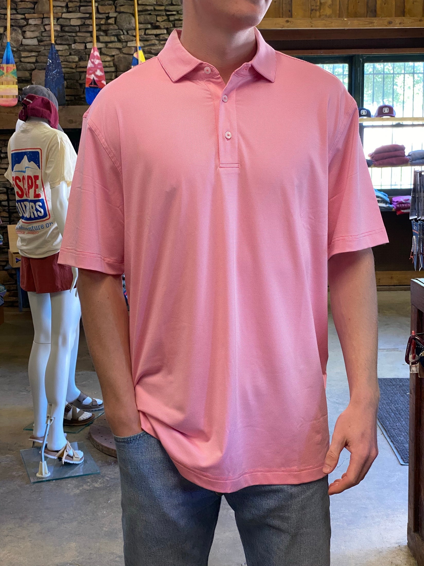 Hairline Stripe Performance Polo shop-escape-outdoors