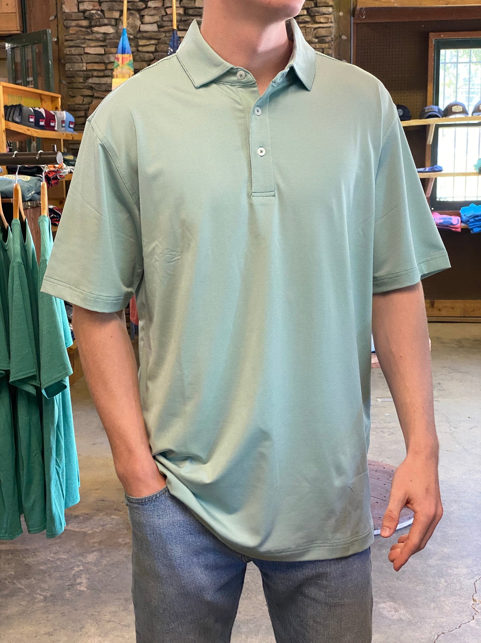 Hairline Stripe Performance Polo shop-escape-outdoors