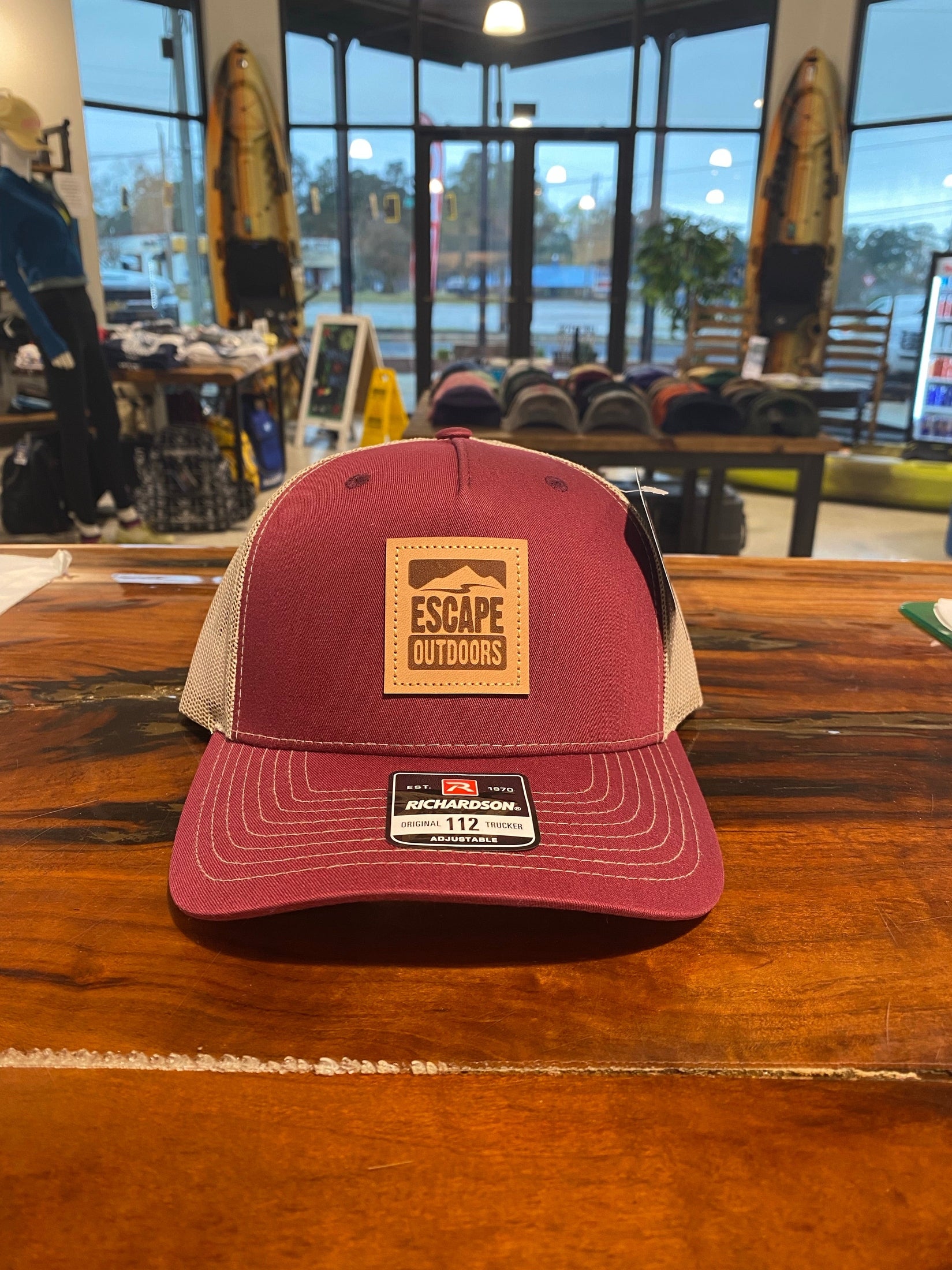 Escape Leather Patch Trucker Hat shop-escape-outdoors