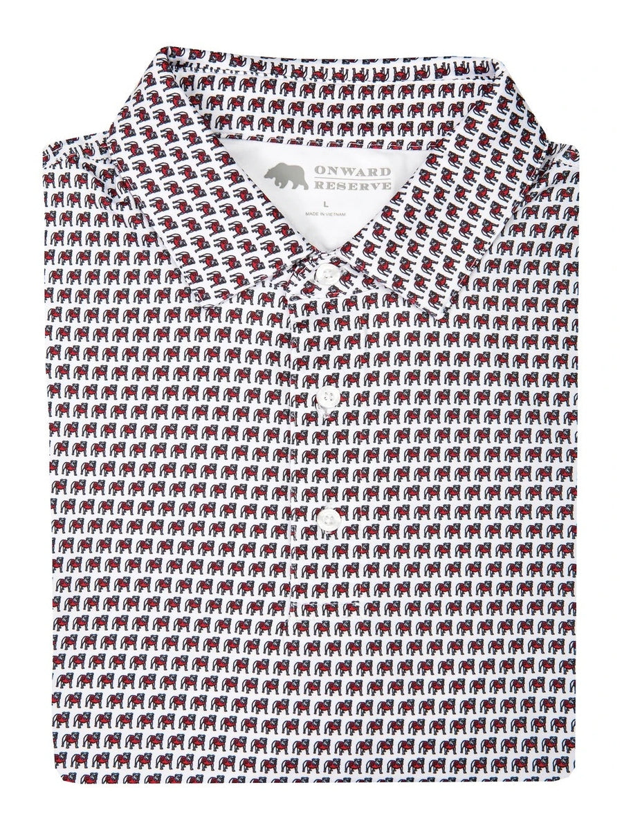 Standing Bulldog Printed Polo shop-escape-outdoors