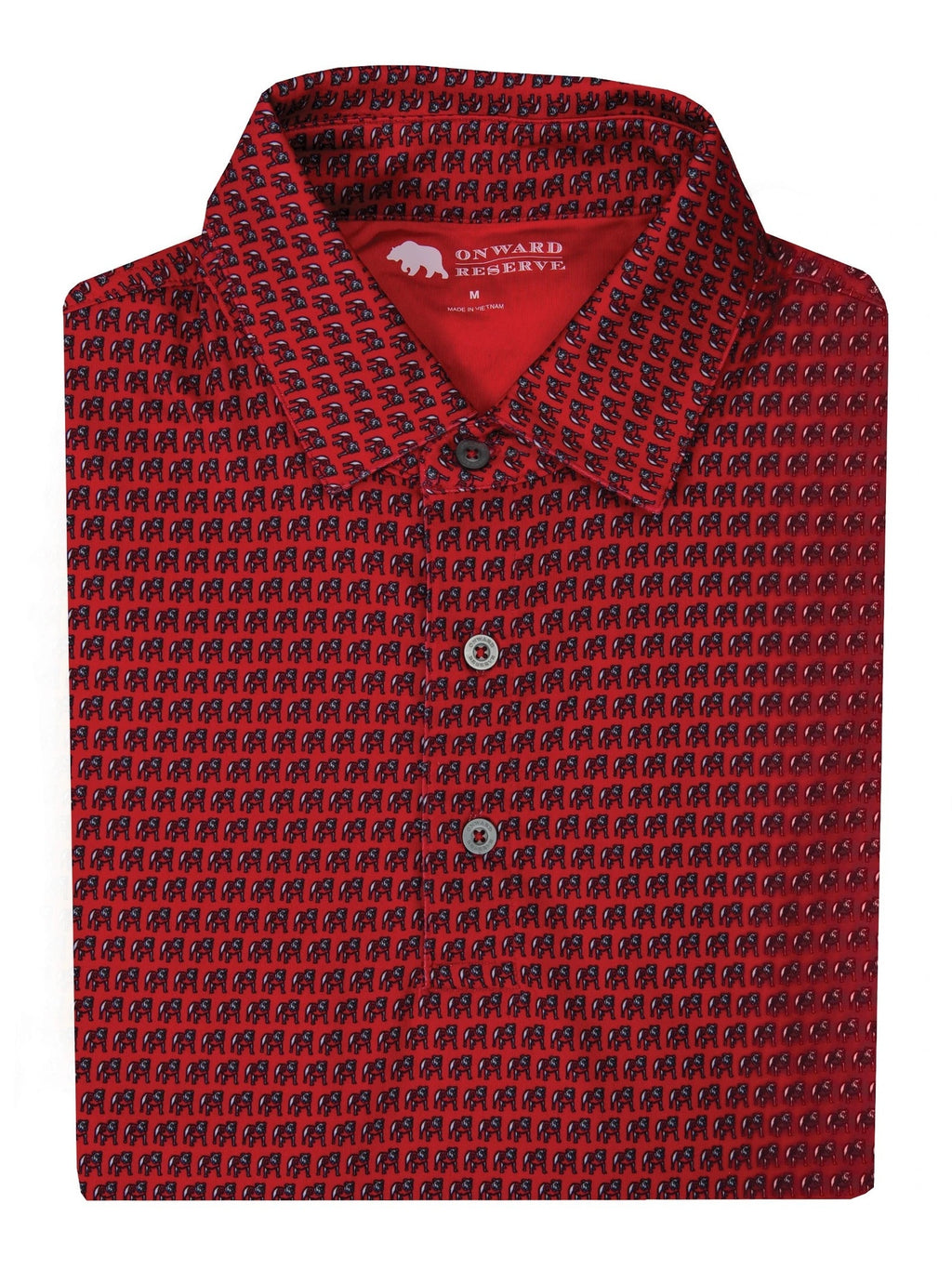 Standing Bulldog Printed Polo shop-escape-outdoors